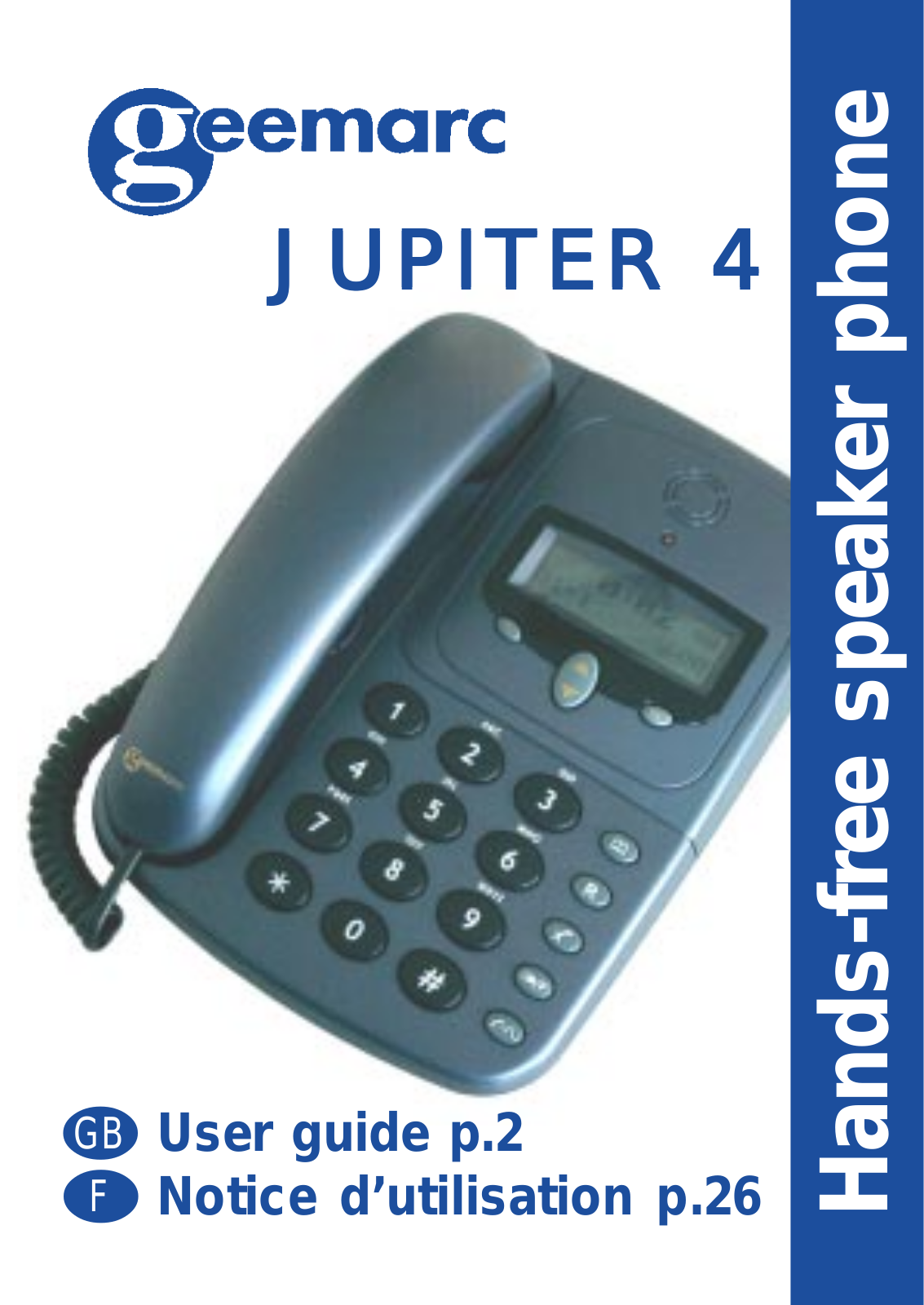 Geemarc Jupiter 4 User Manual