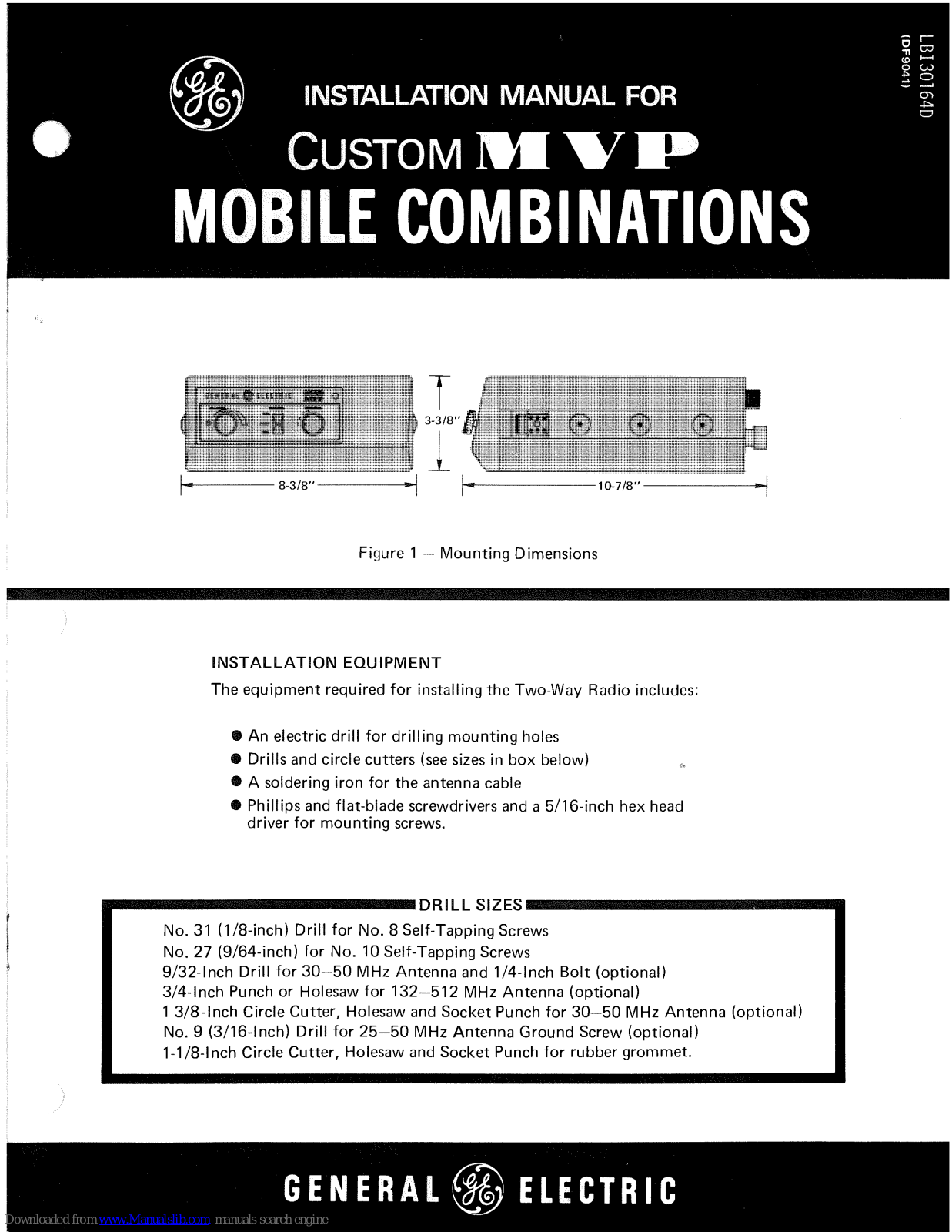 GE Custom MVP Installation Manual