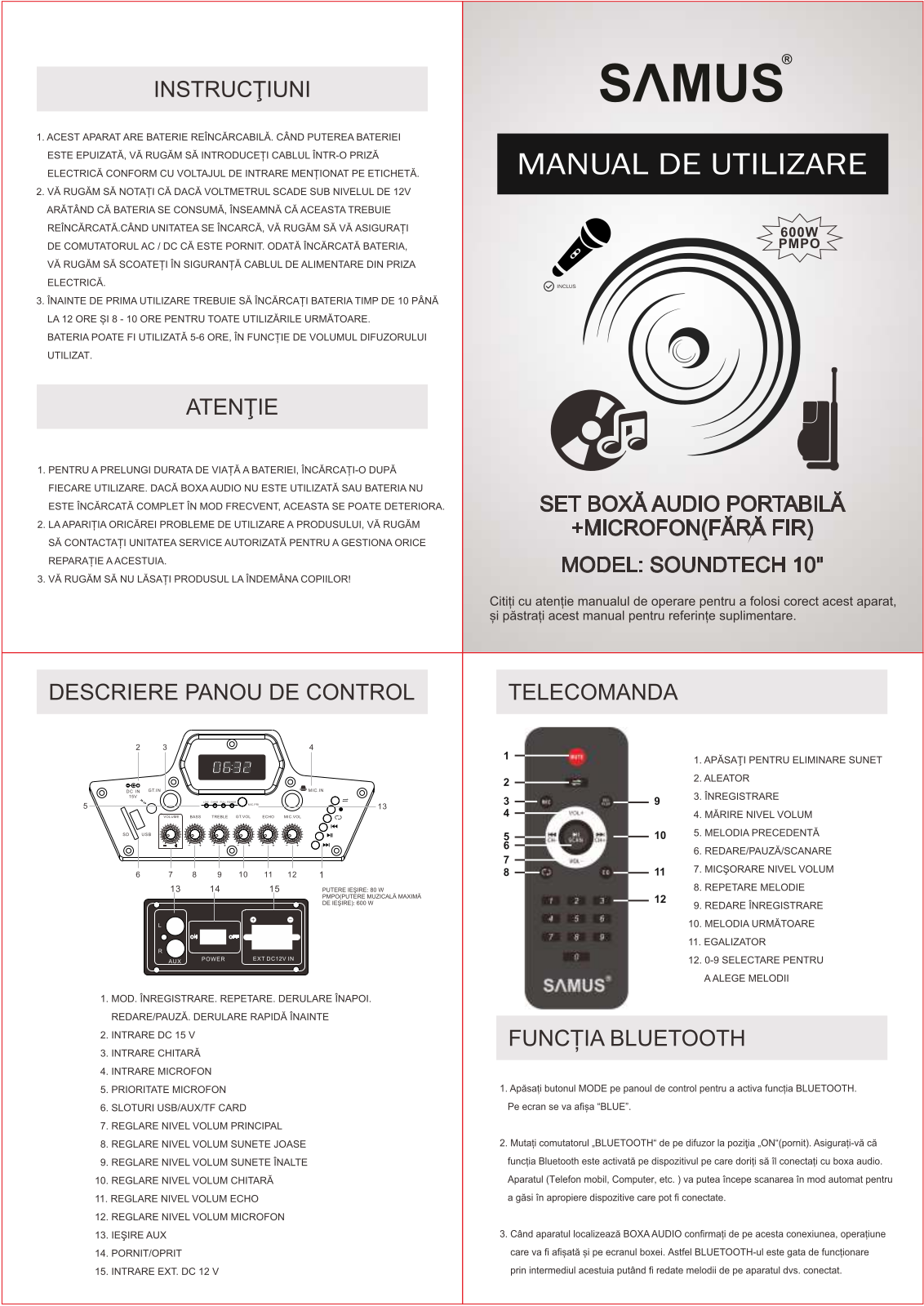 Samus Soundtech 10 User guide - ManualMachine.com