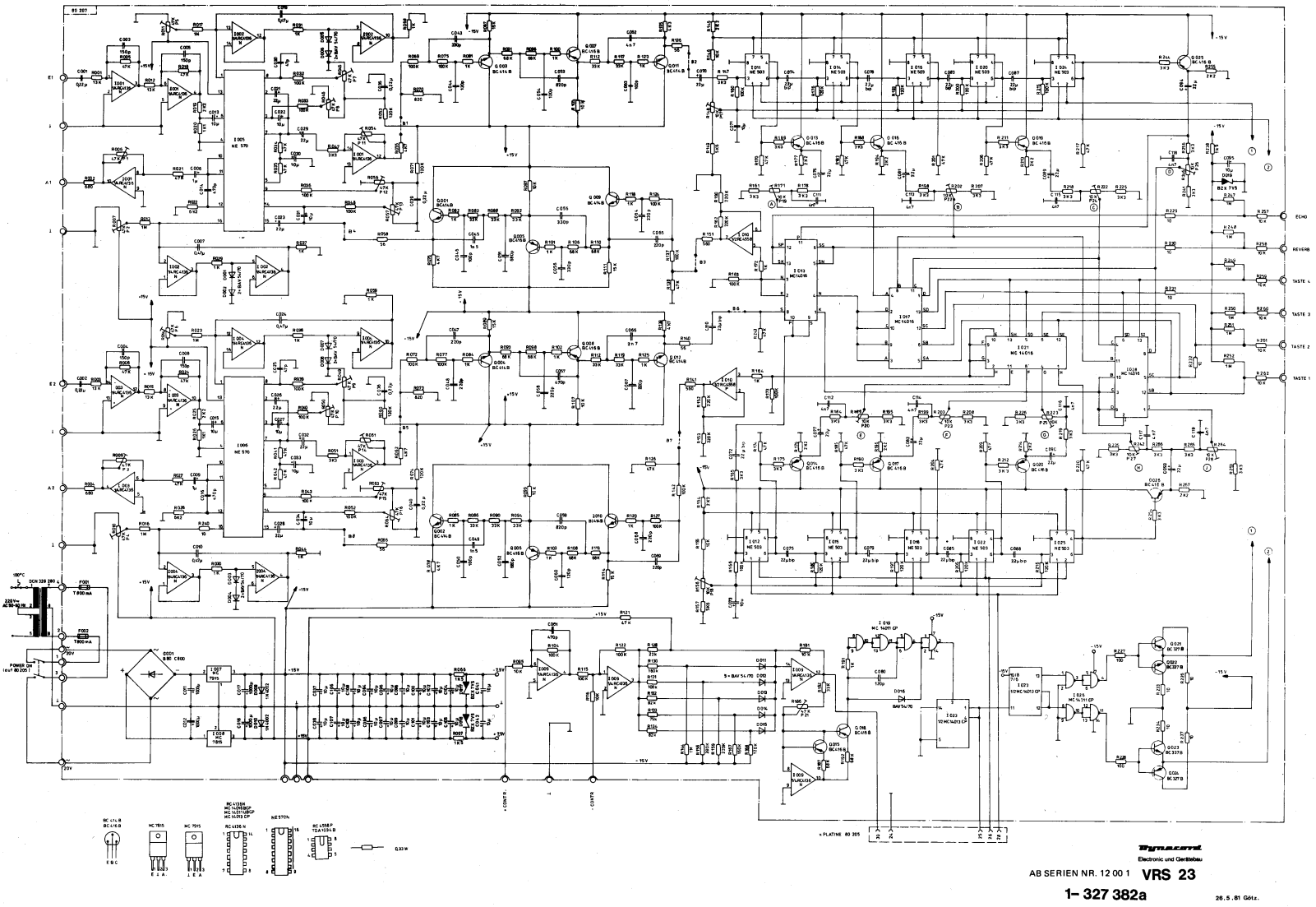 Dynacord VRS-23 Schematic