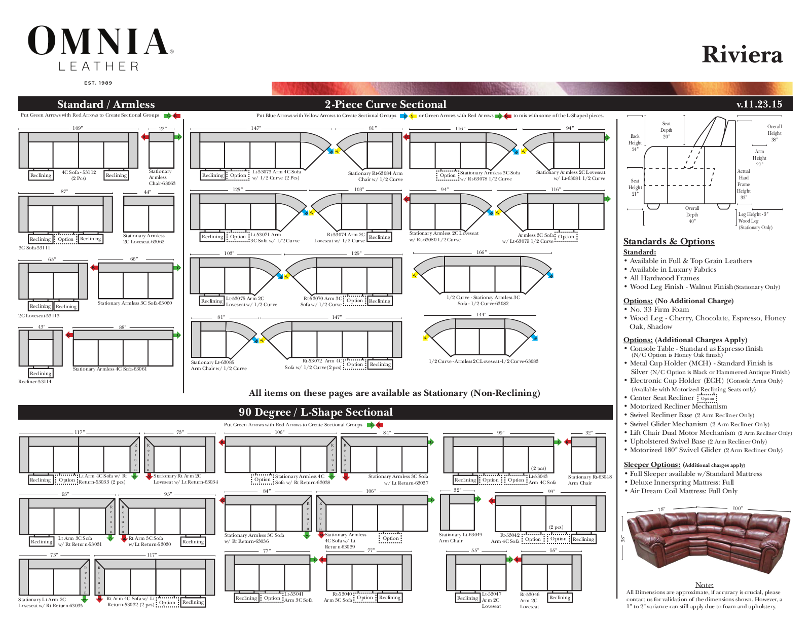 Omnia Leather OTL1603 Specifications - ManualMachine.com
