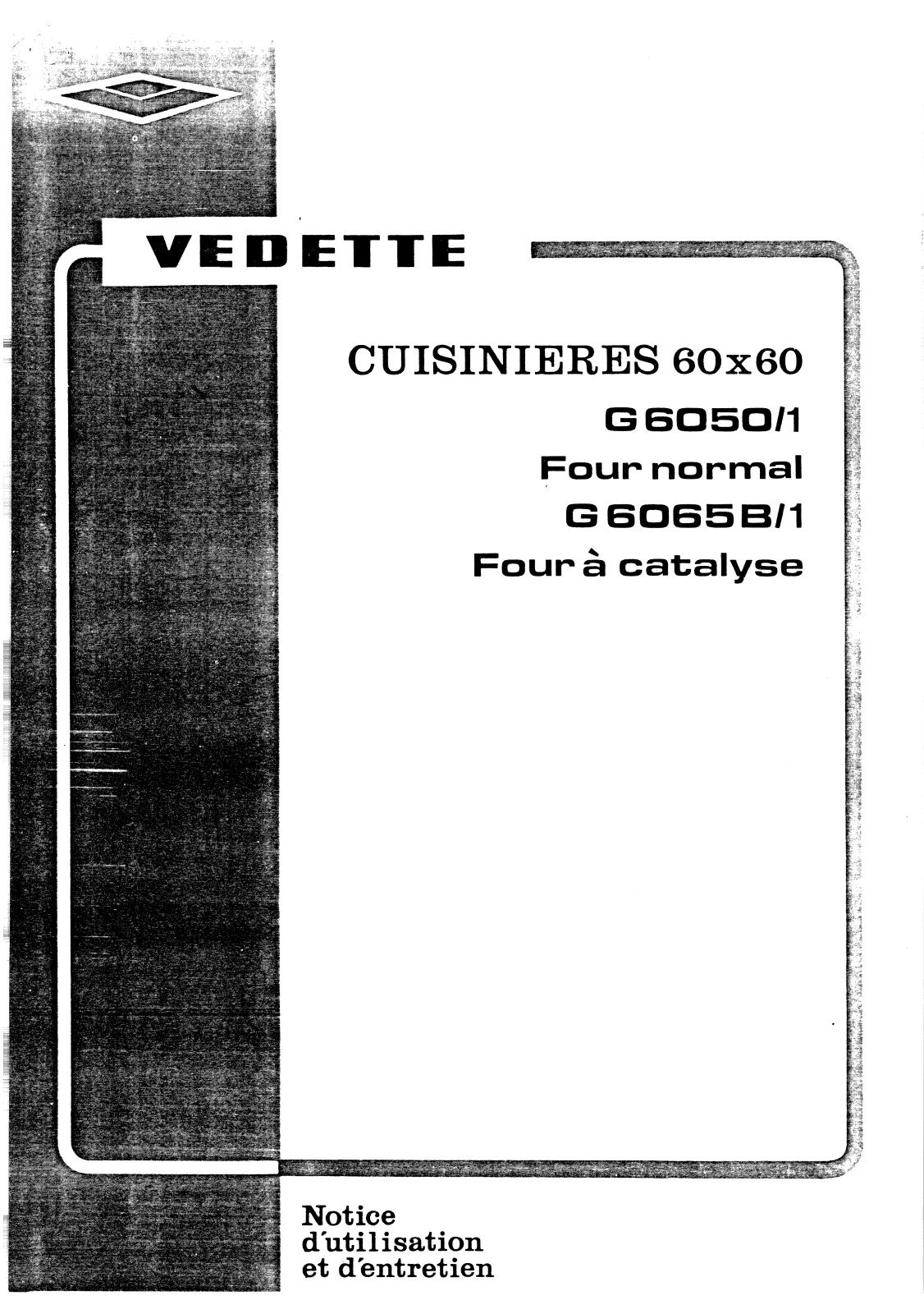 Vedette G6050/1, G6065B/1 User Manual