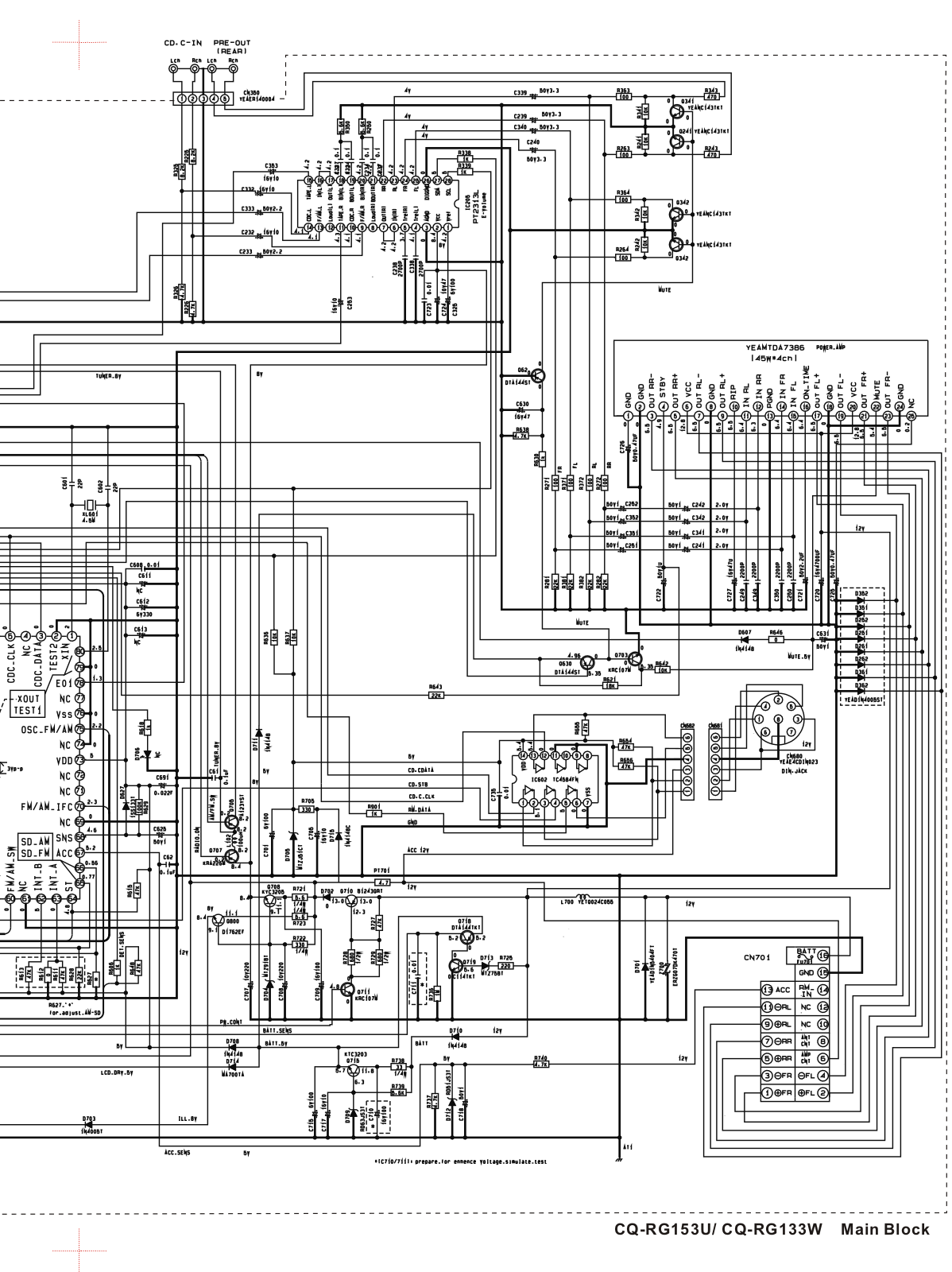 PANASONIC CQ -RF133W1 Service Manual