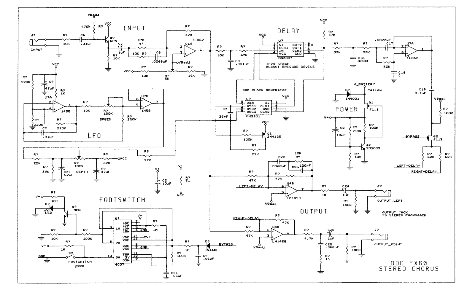 Dod fx60 schematic