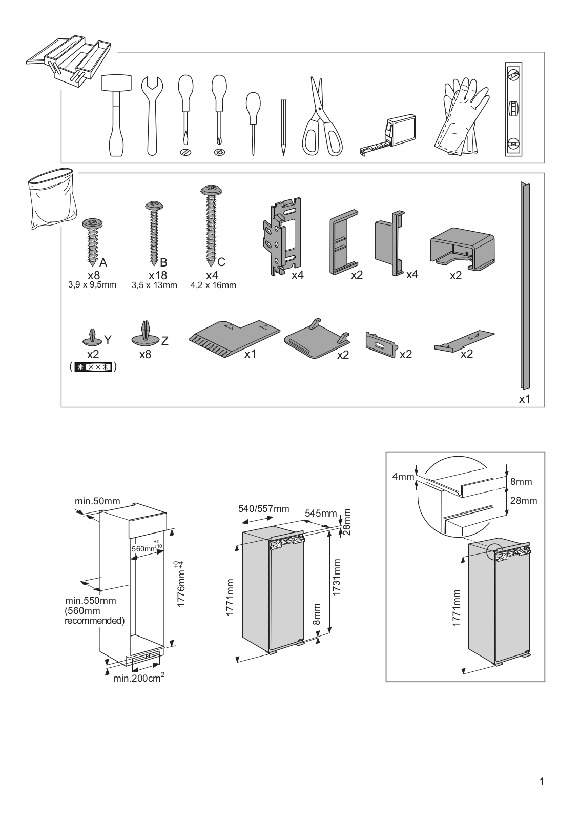 ATAG KD22178A/A02 Installation Instructions