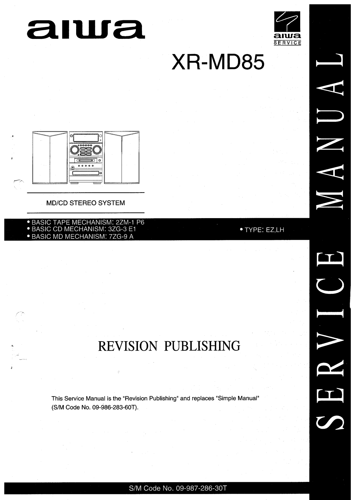 Aiwa XRMD-85 Service manual