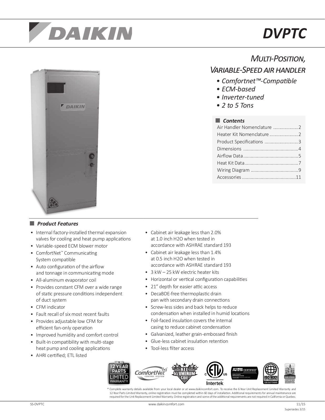 Goodman DV24PTCB14A User Manual