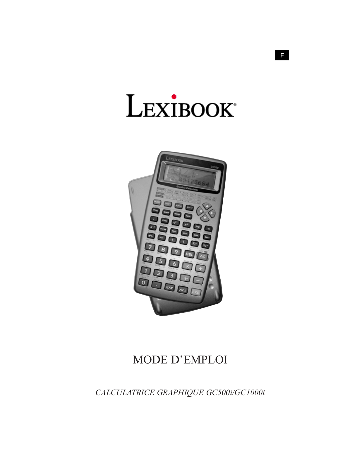 LEXIBOOK GC500 User Manual