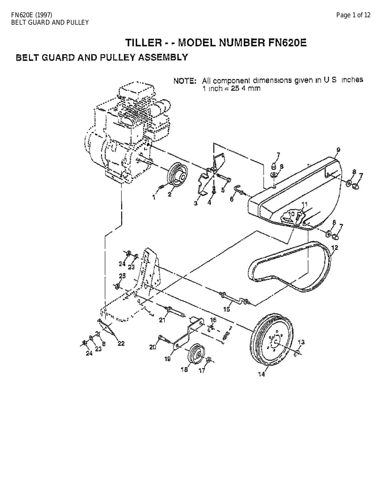 AYP FN620E Parts List