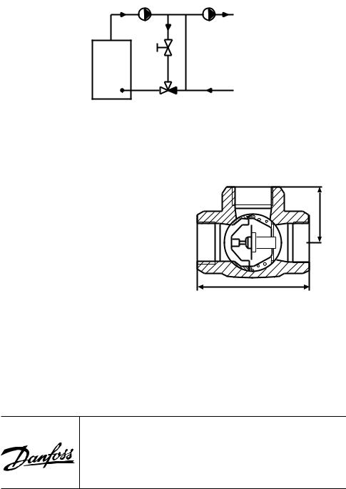 Danfoss ESBE THERMIC VALVE TV Installation guide