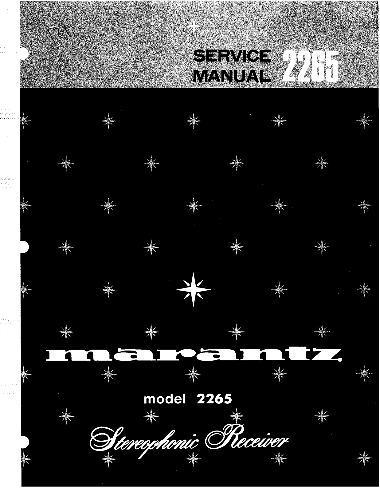 Marantz 2265 Service Manual
