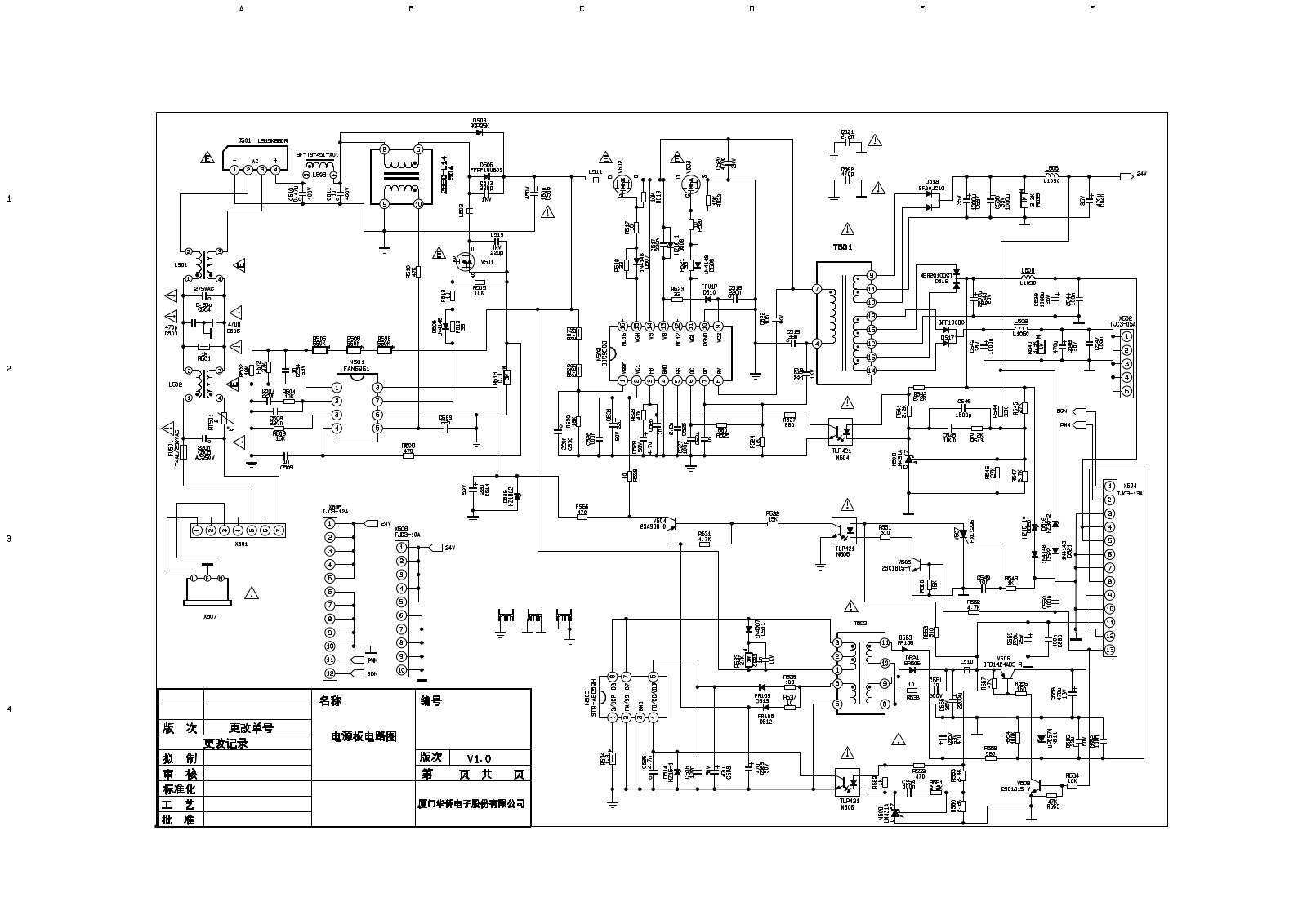 Sanyo LCD-32HE42 Schematic