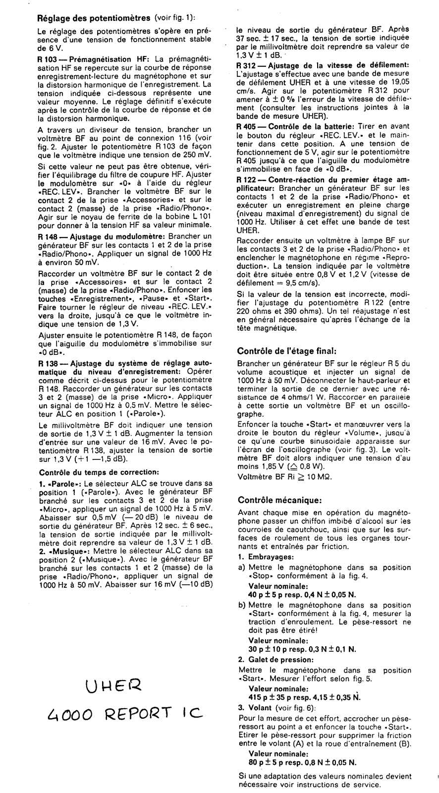 Uher 4000 Report IC Schematic