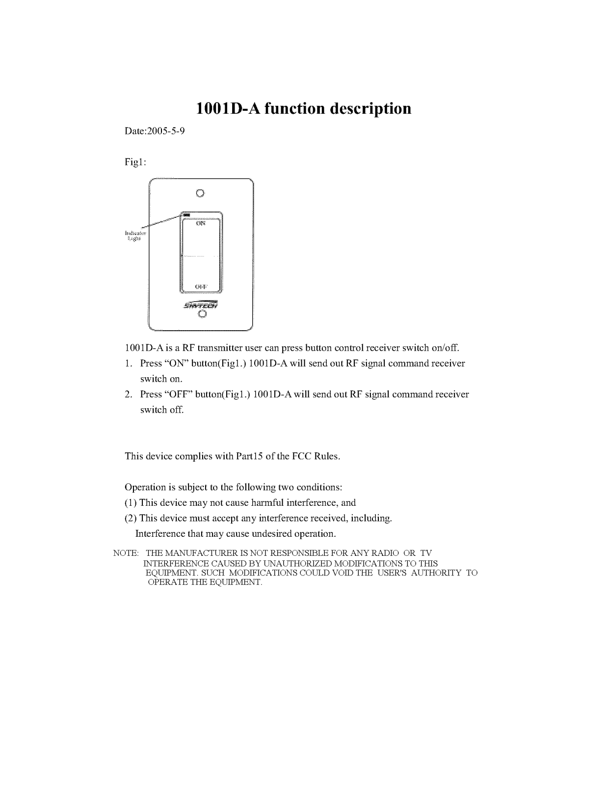 Skytech II 1001DA Users manual - ManualMachine.com