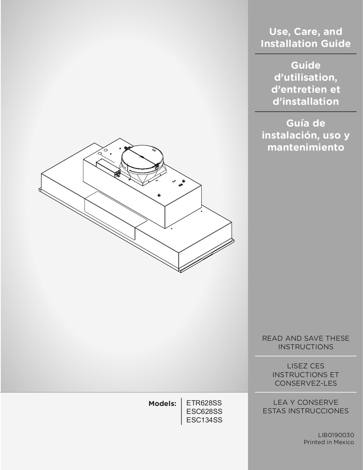 ELICA ESC128SS, ESC628SS User guide - ManualMachine.com