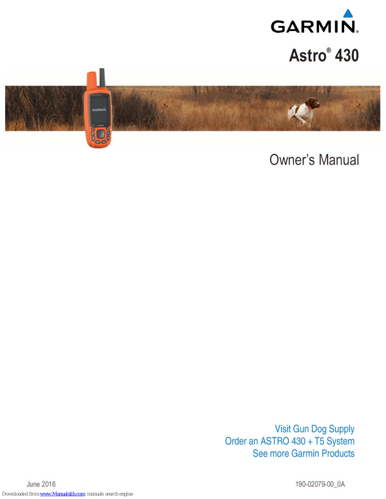 Garmin ASTRPO 430 Owner's Manual