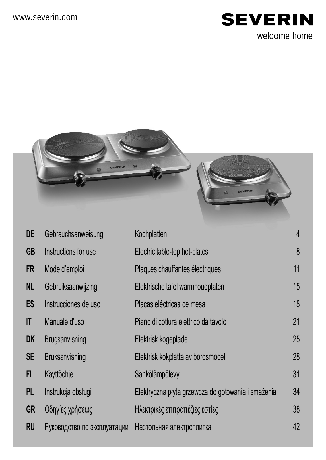 Severin DK 1014 User Manual