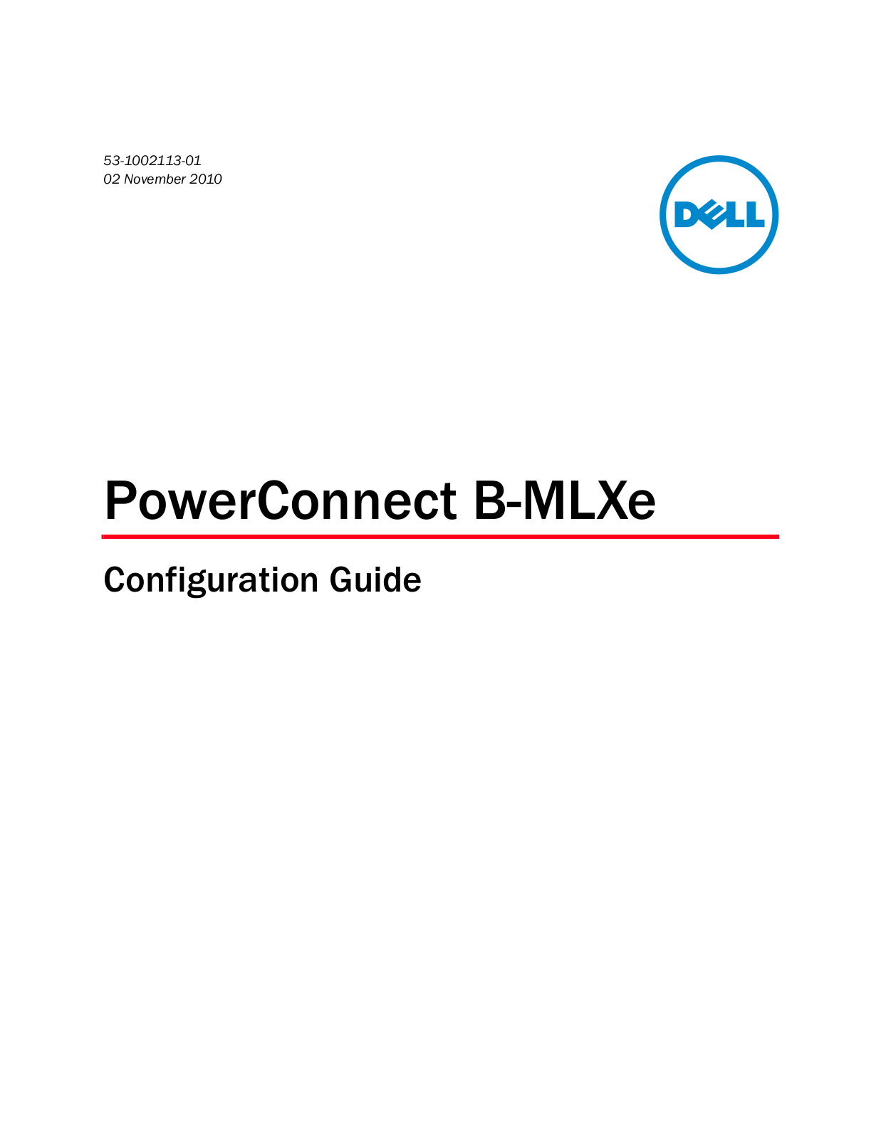 Dell PowerConnect B-MLXE16 Quick Start Manual