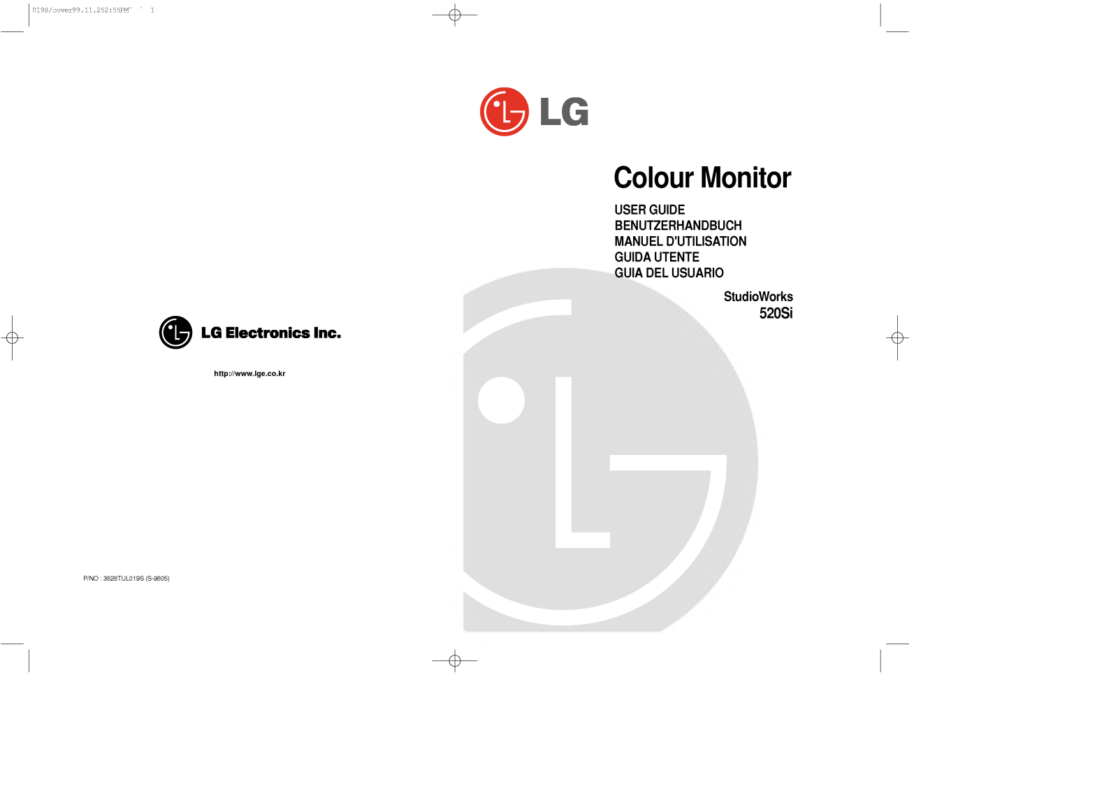 LG STUDIOWORKS 520SI-CB550BN Manual