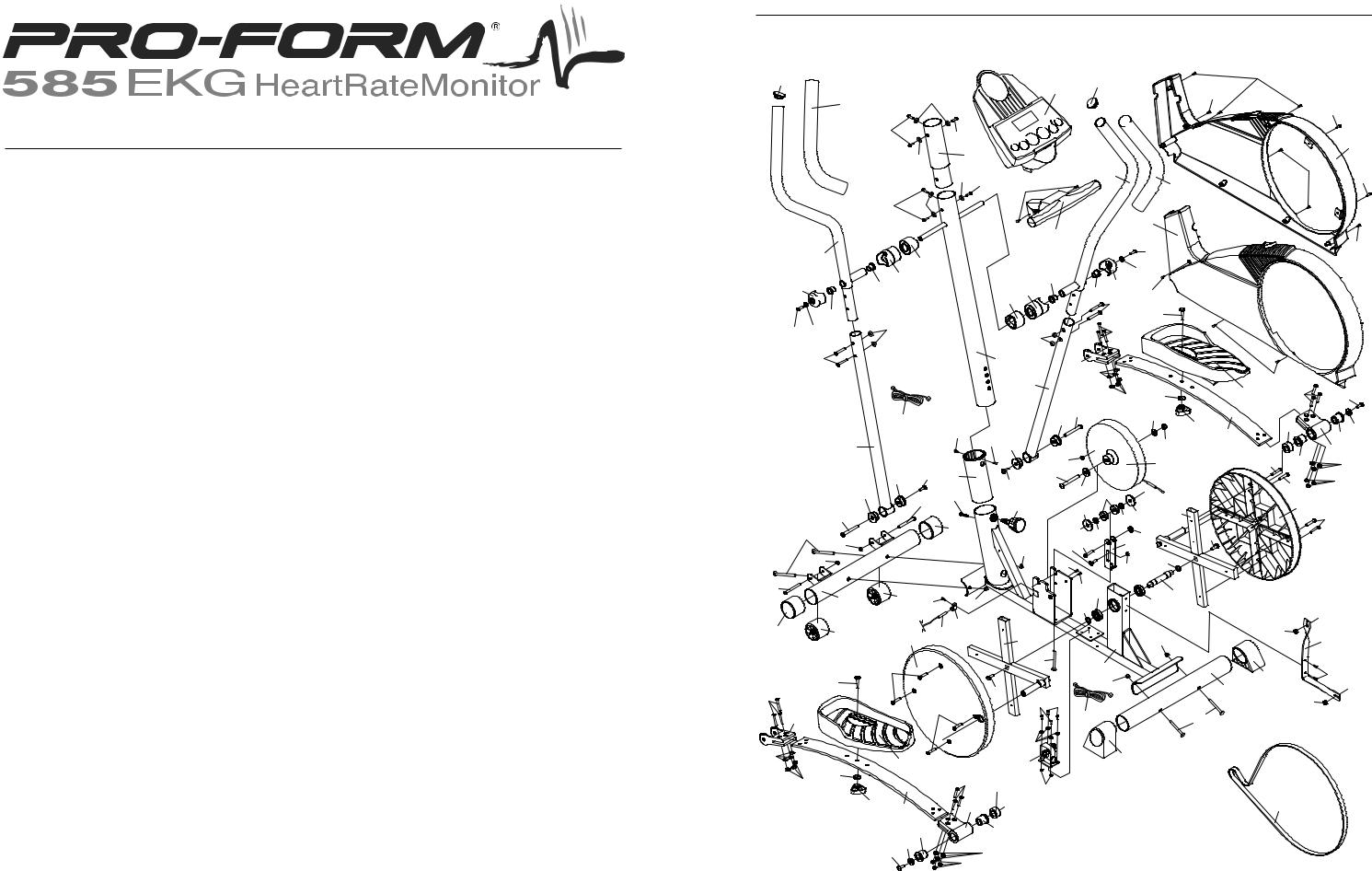 ProForm 585 EKG User Manual