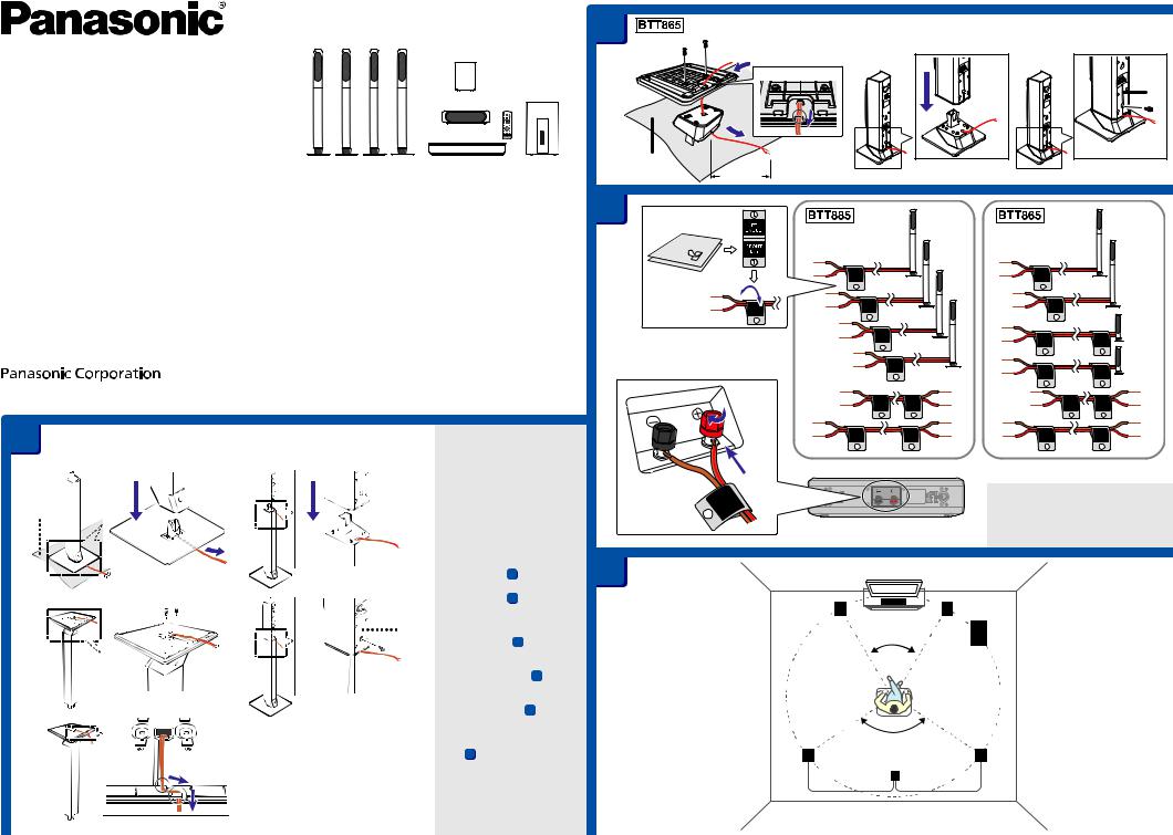 Panasonic SC-BTT885, SC-BTT865 Installation Manual