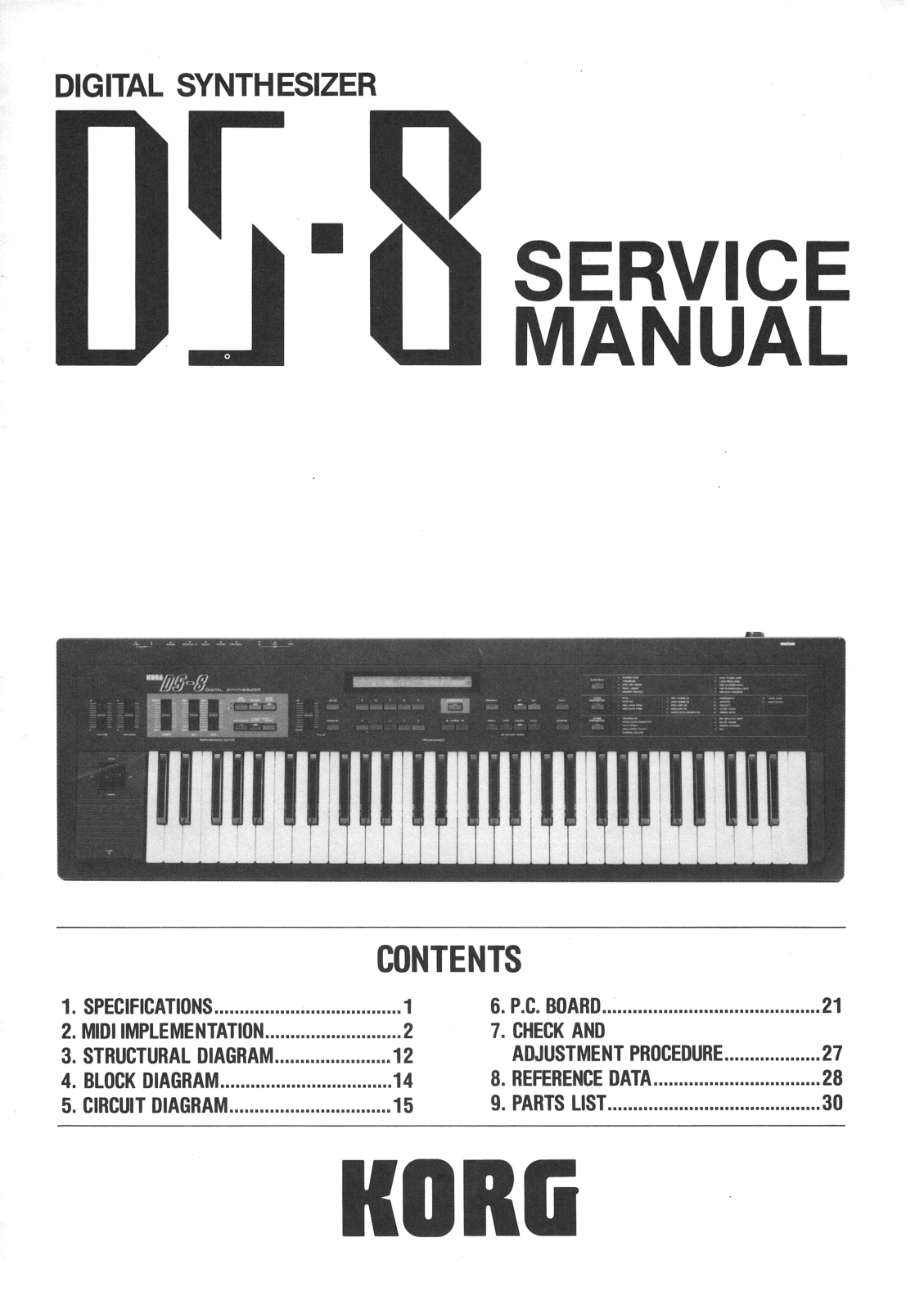 Korg DS-8 Service Manual