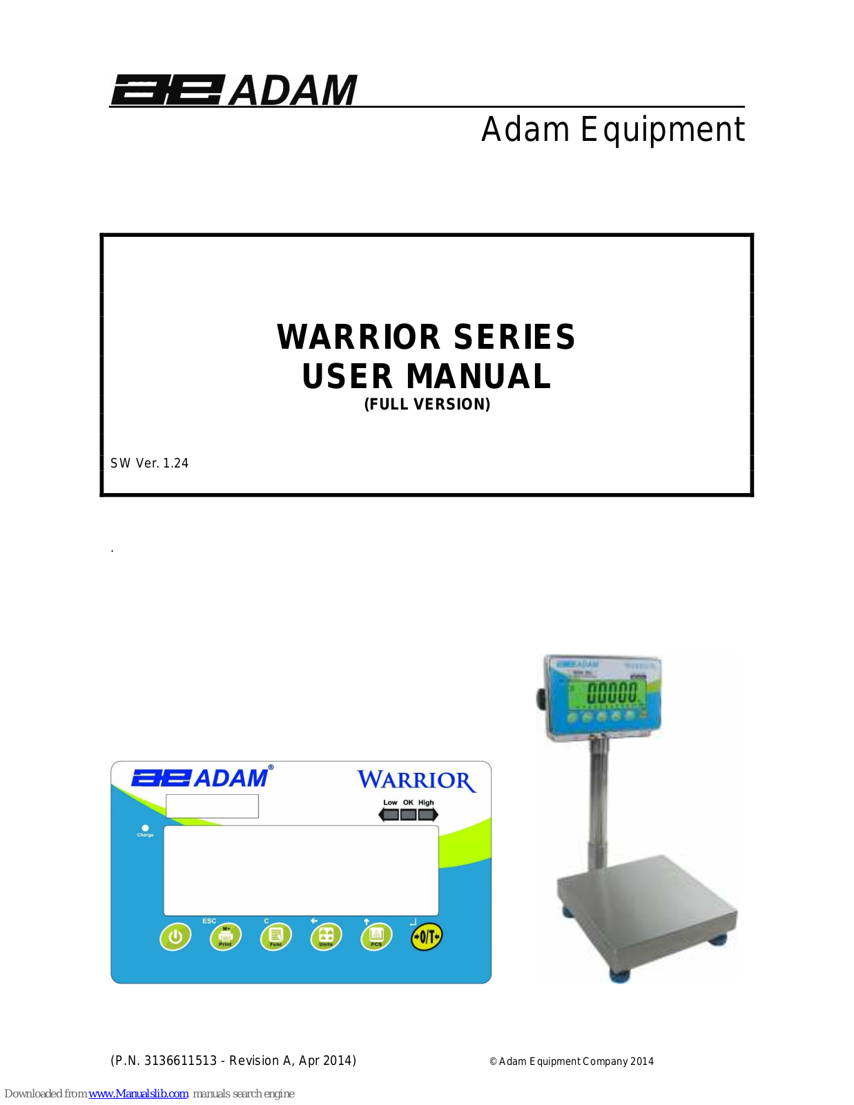 Adam Equipment WSK 32, WSK 70a, WBK 32, WBK 70a, WBK 32H User Manual