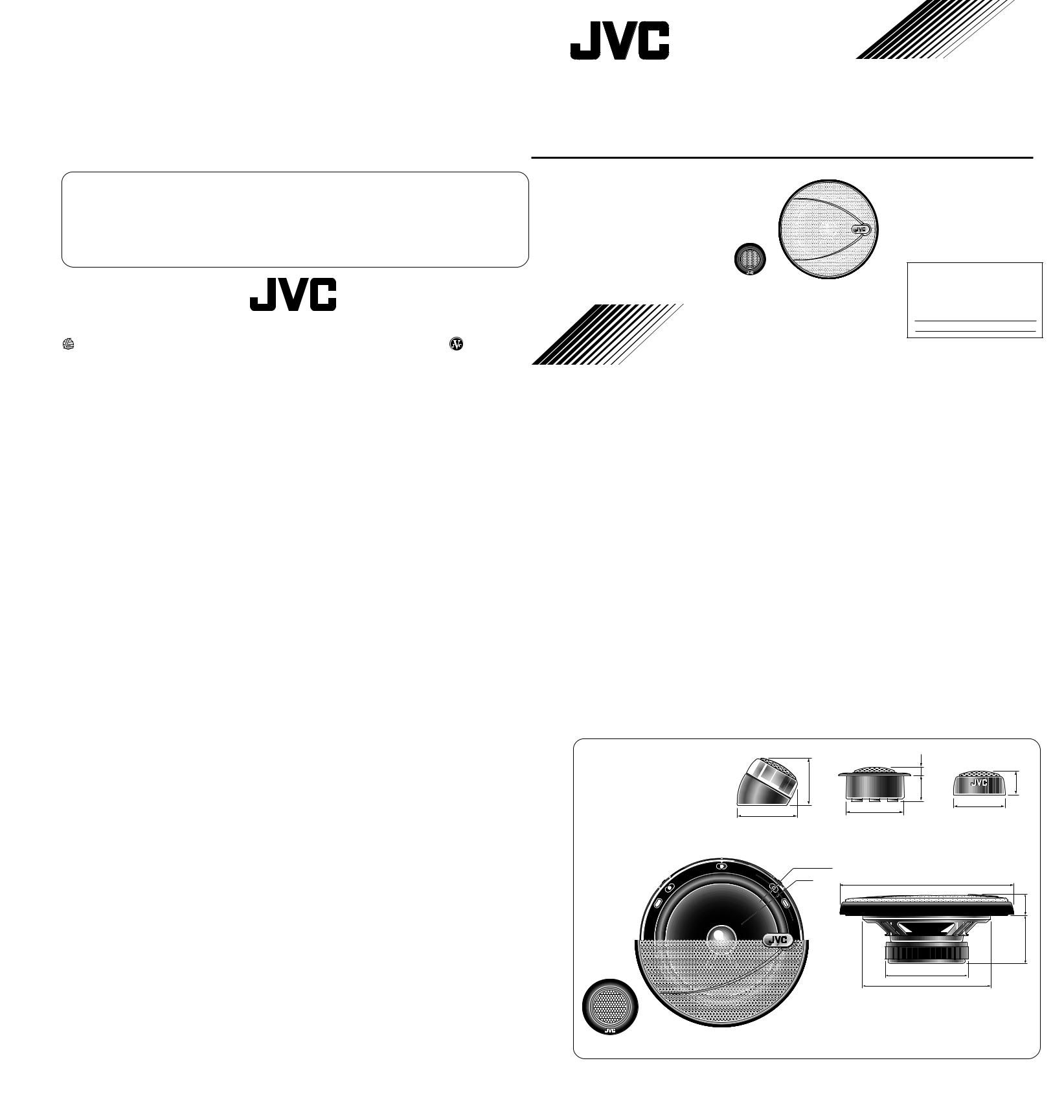 JVC CS-HS601, CS-HS60 Instruction Manual