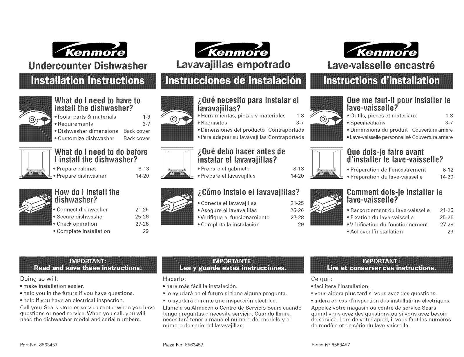 Kenmore 66517484300, 66517583202, 66517584202, 66517589202, 66517592202 Installation Guide - ManualMachine.com