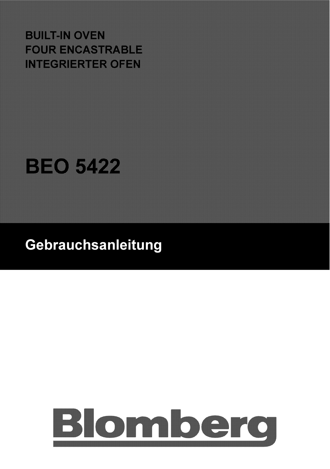 Blomberg BEO 5422 User Manual