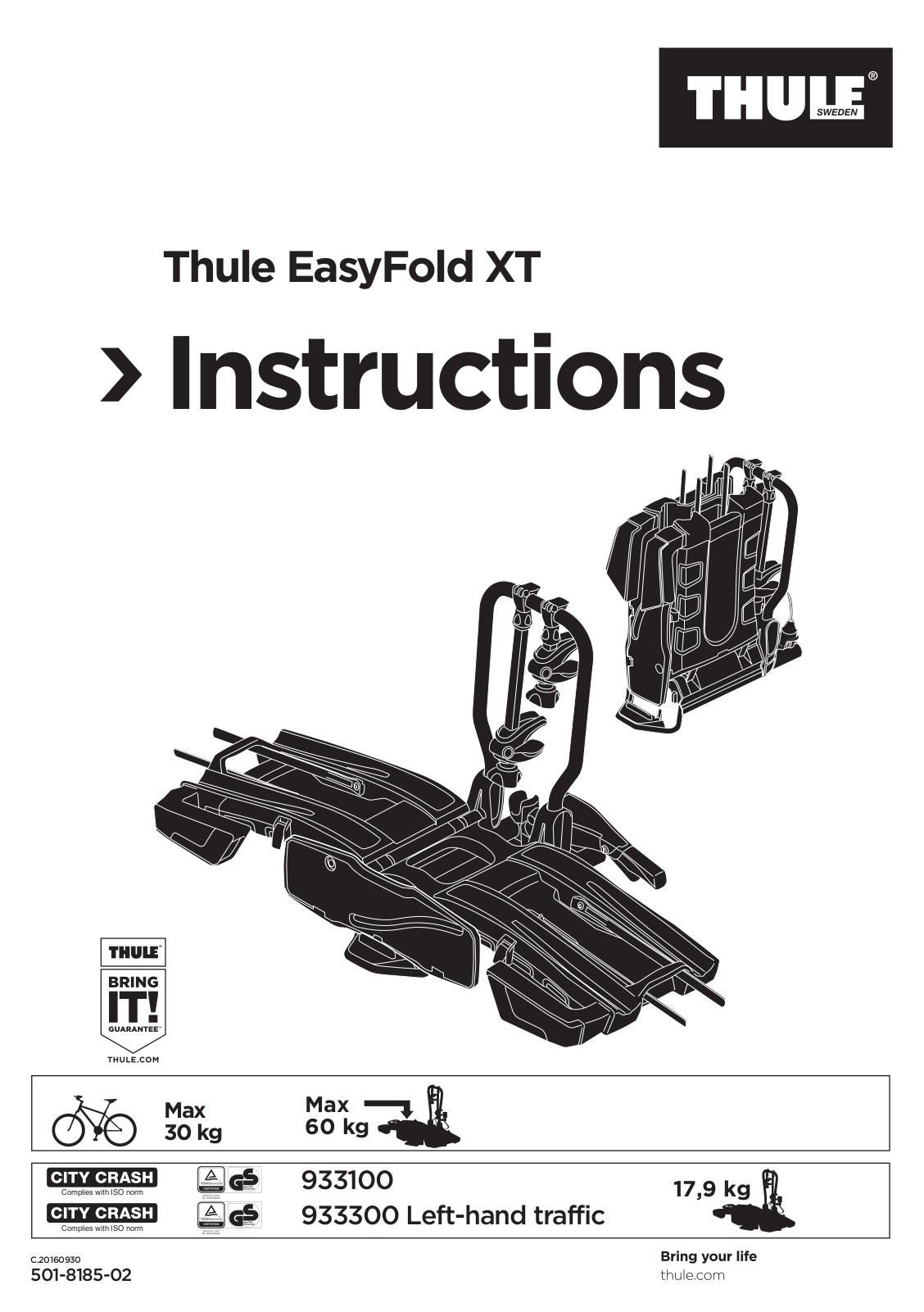 Thule EasyFold XT 2 User Manual