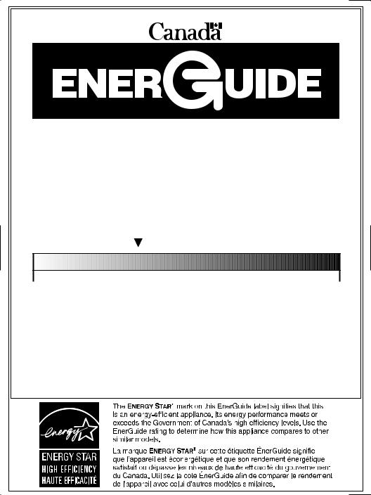 Frigidaire FFHX2325TP Energy manual
