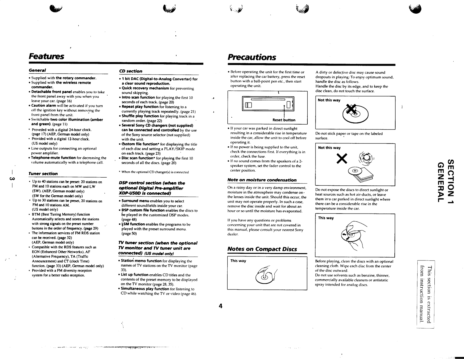 Sony CD-X900 Operating Manual