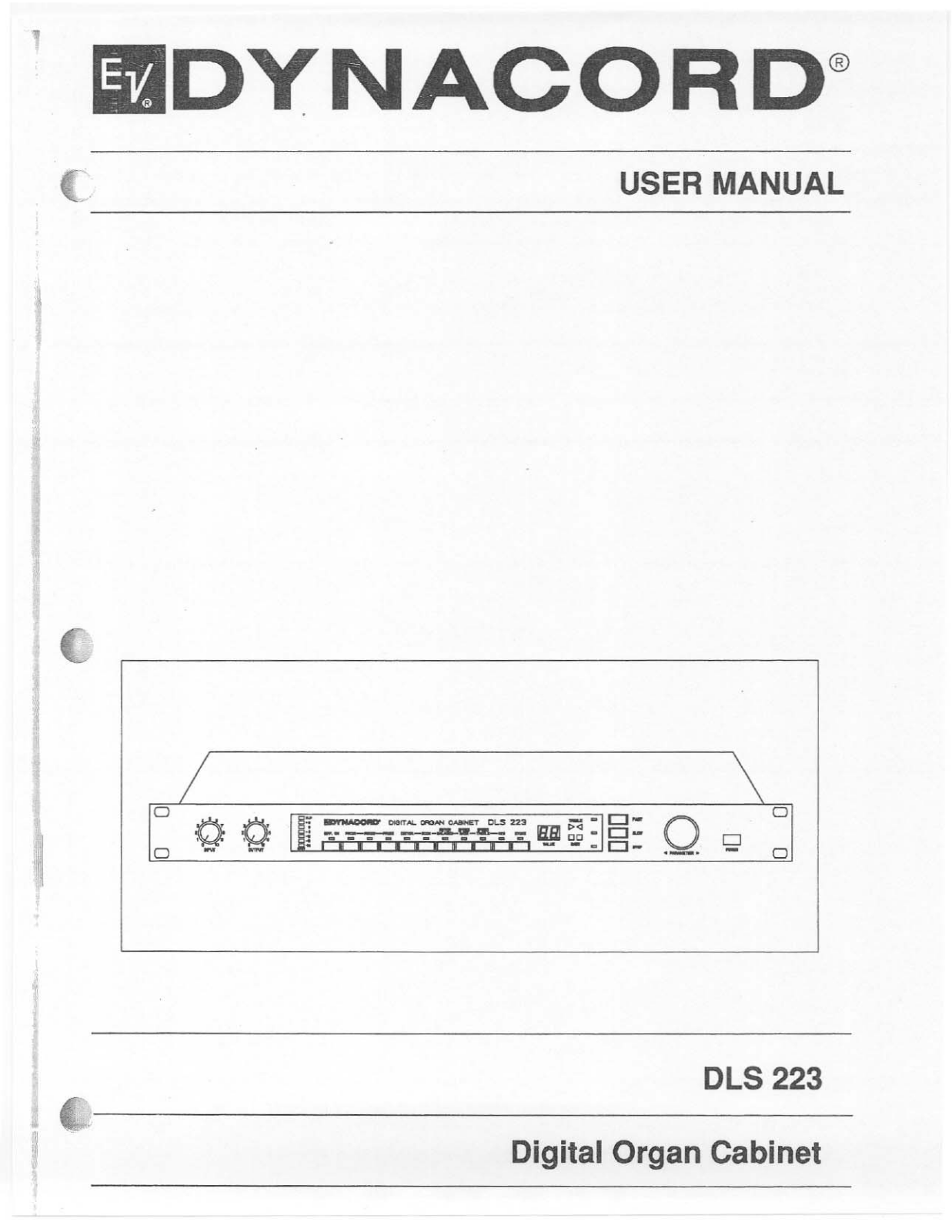 Dynacord DLS-223 Owners manual