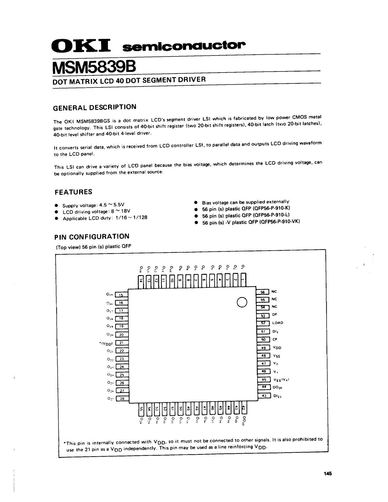 OKI MSM5839B Datasheet