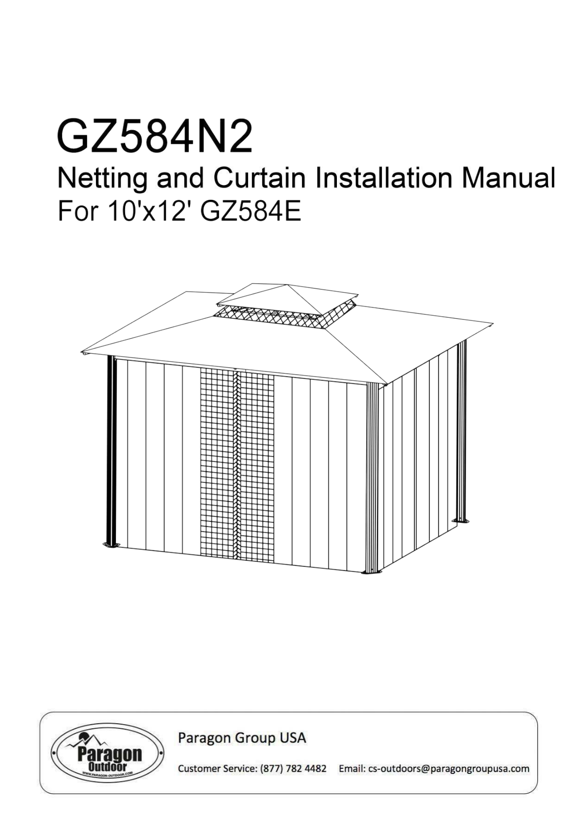 Paragon Outdoor GZ584ENK2 User Manual