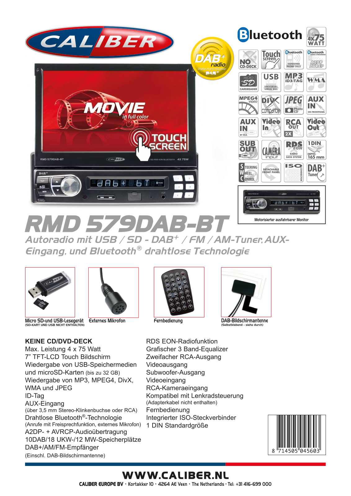 Caliber RMD579DAB-BT User Manual