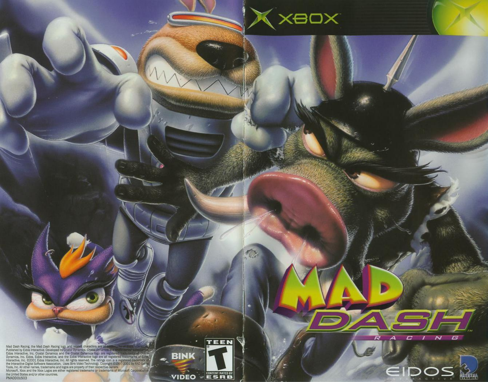 Games Microsoft XBOX MAD DASH RACING User Manual