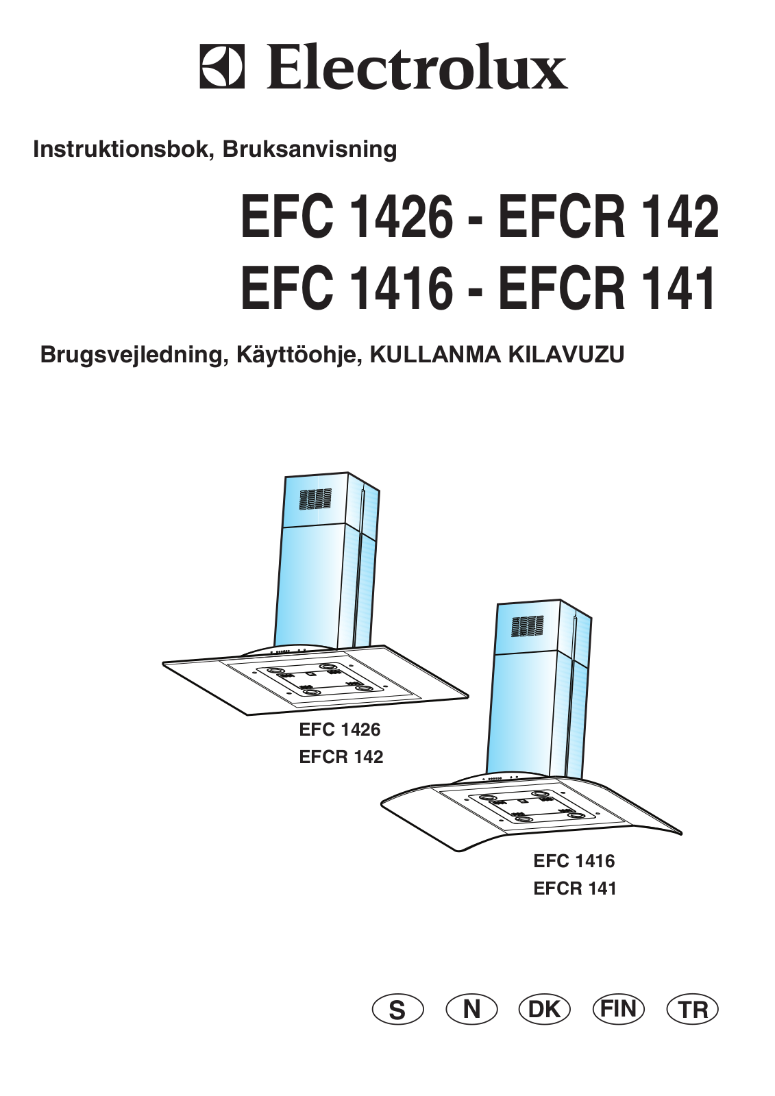 AEG EFC 1416, EFC 1426, EFCR 141, EFCR 142 User Manual