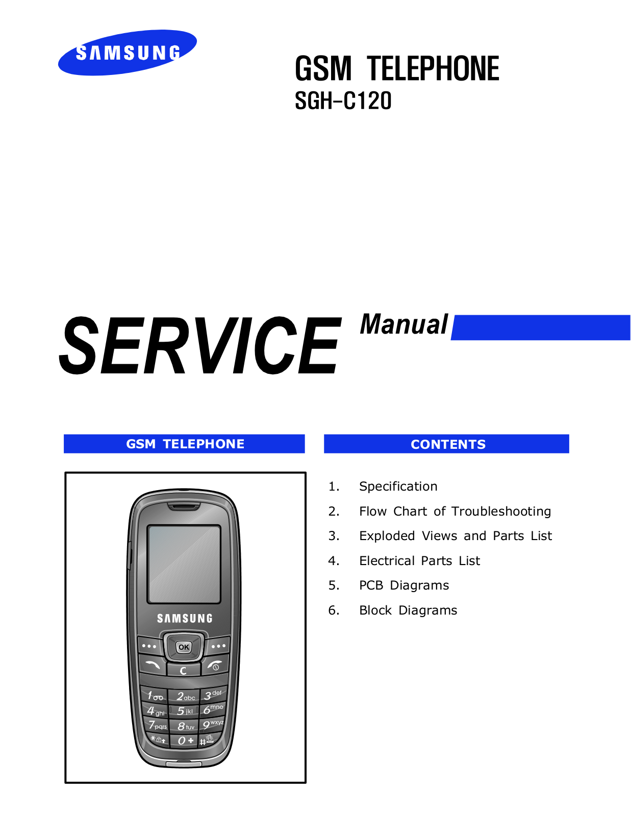 Samsung C120 Service Manual COVER
