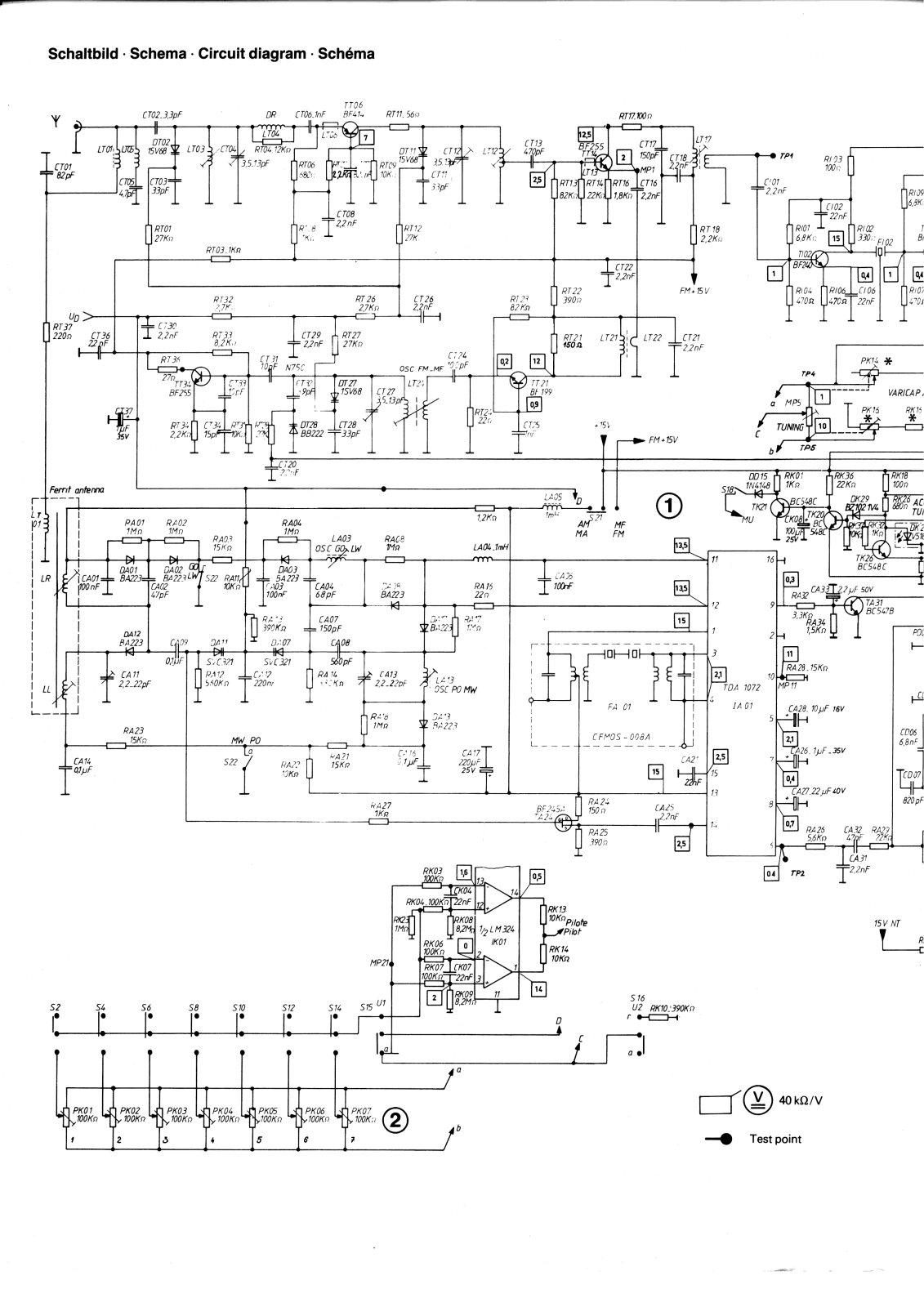 Saba MT-180 Schematic