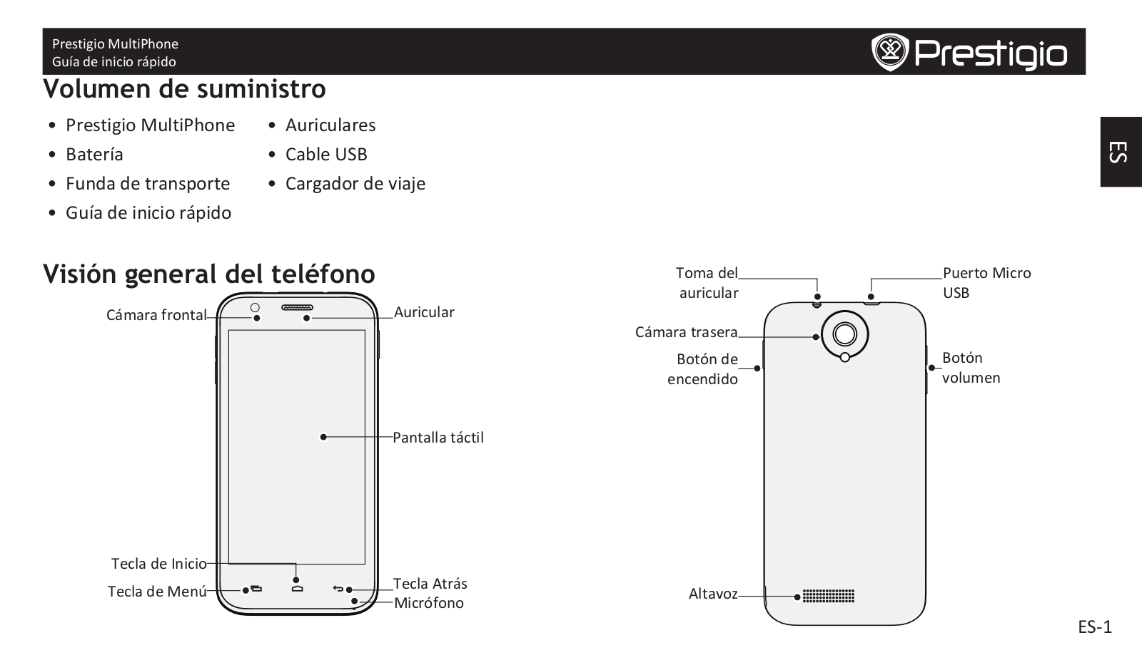 Prestigio MultiPhone PAP-5501 User Manual