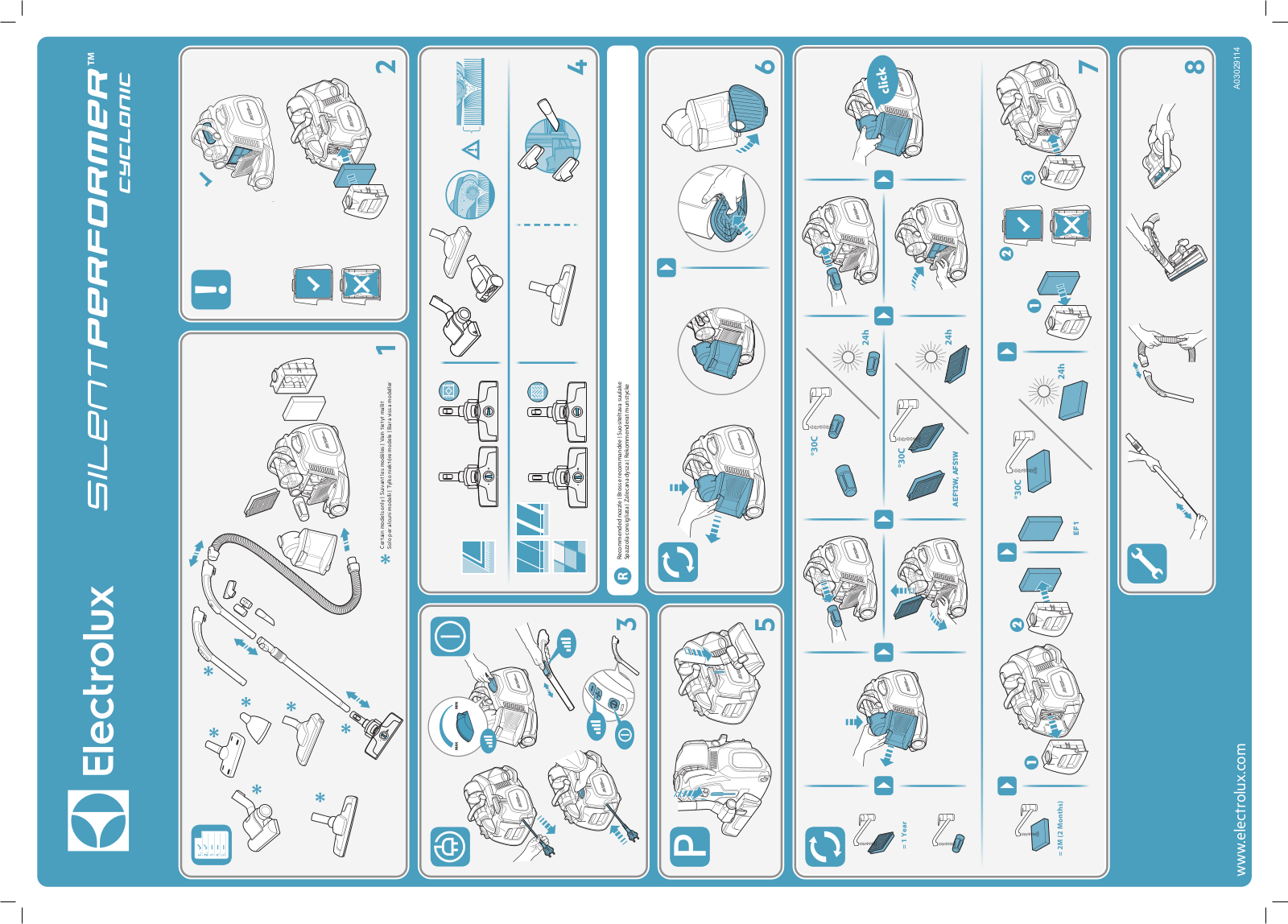 Electrolux ESPC71DB, ESPC72RR, EUF87TM User manual