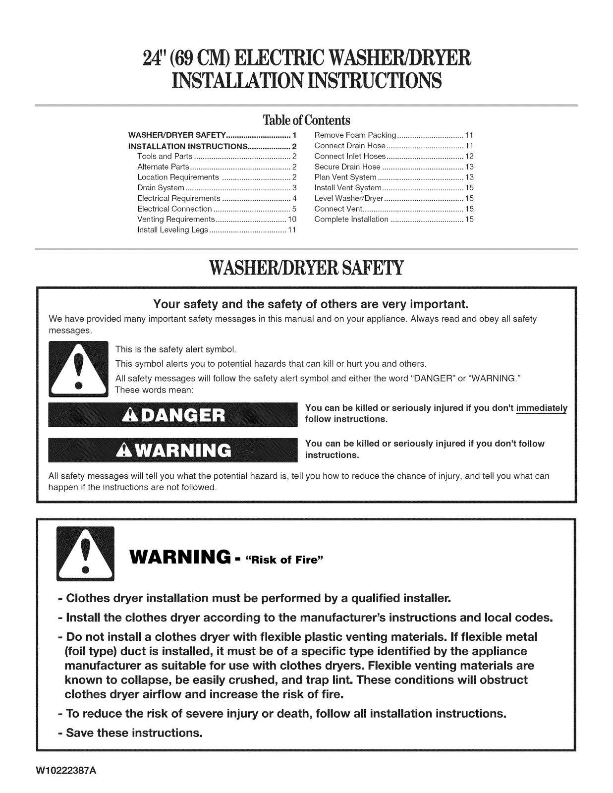 Whirlpool LTE5243DQA, LTE5243DQ9, LTE5243DQ8 Installation Guide - ManualMachine.com
