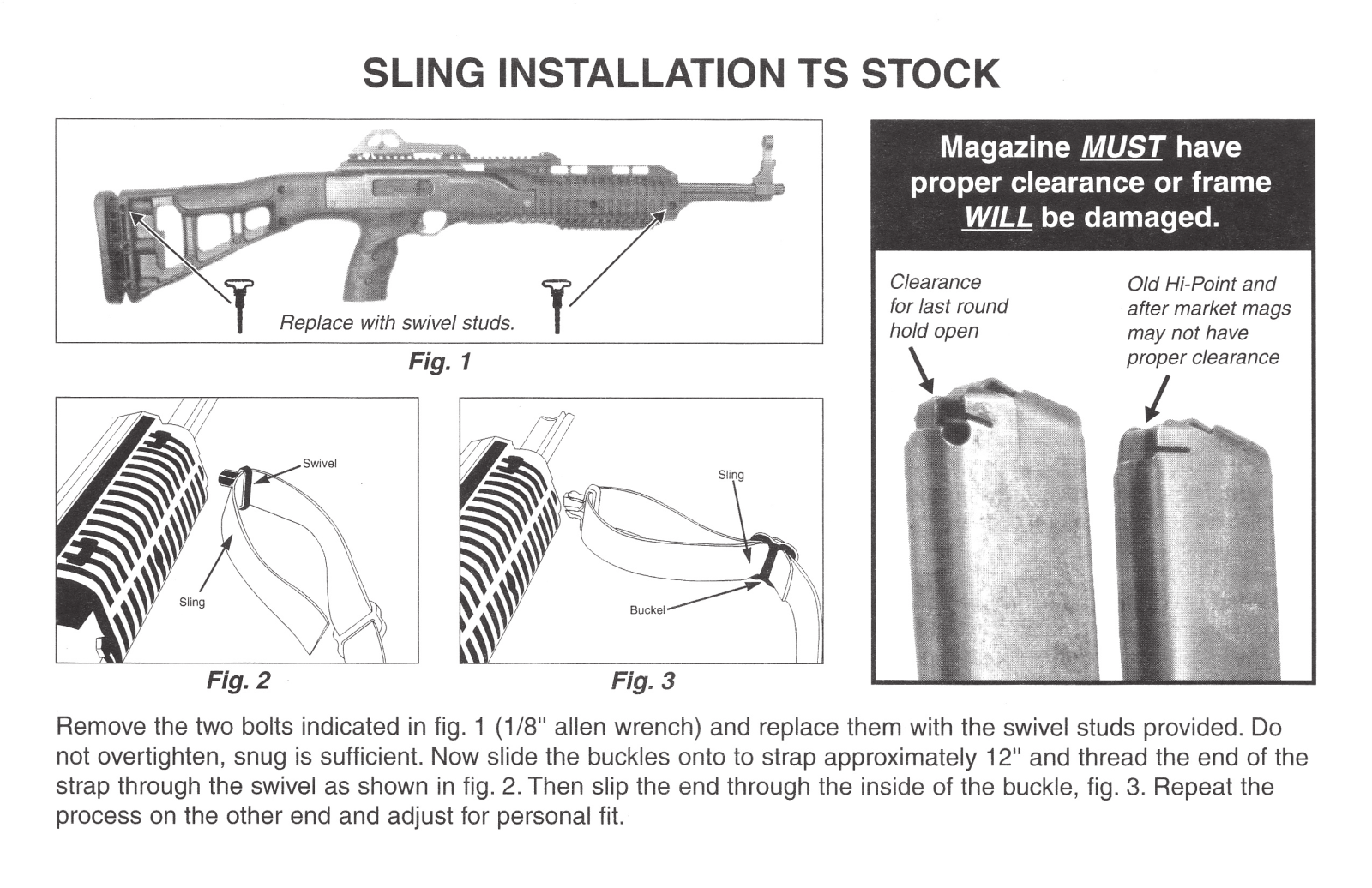 Hi-point Sling Installation Instruction