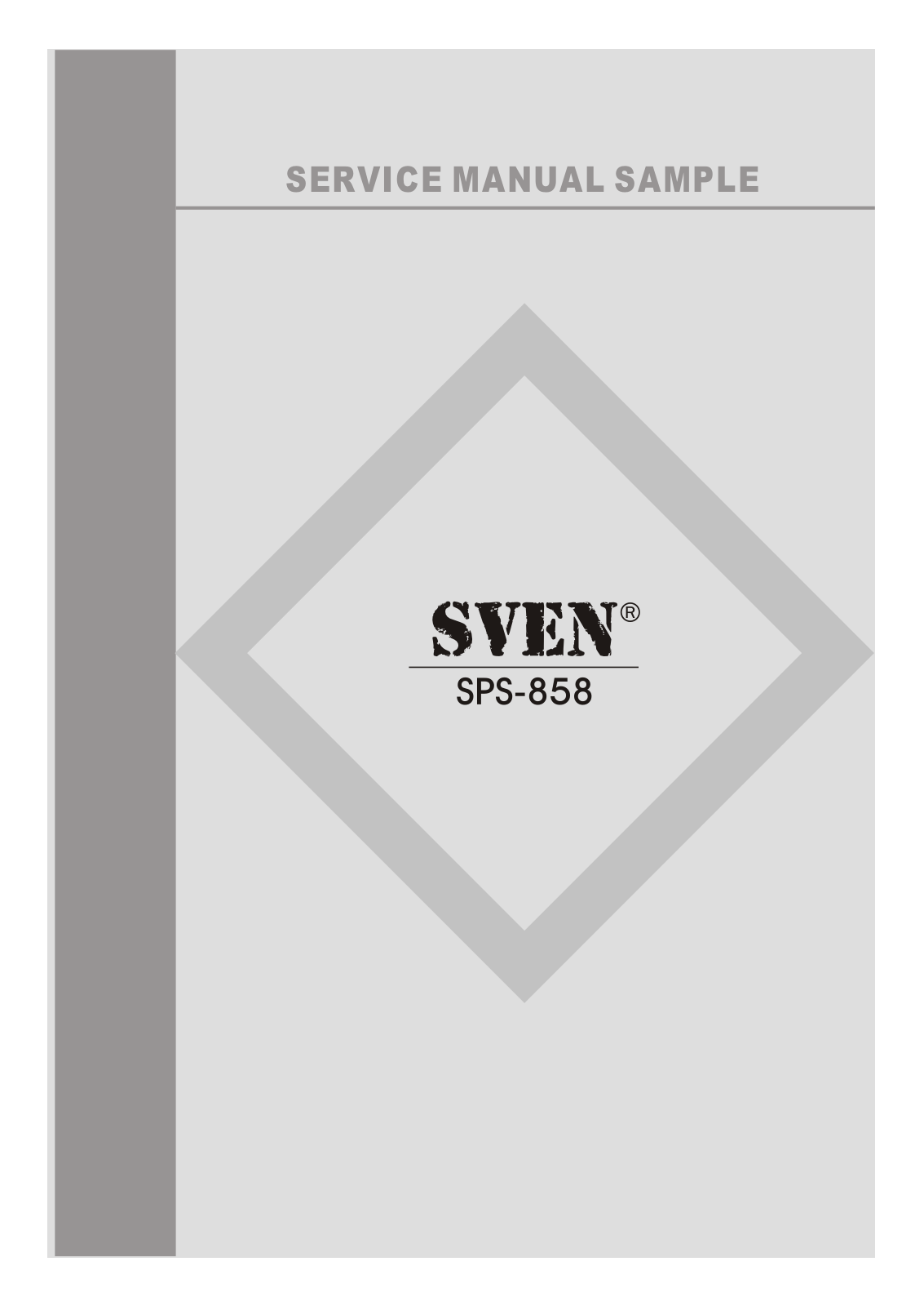 SVEN SPS-858 Service Manual