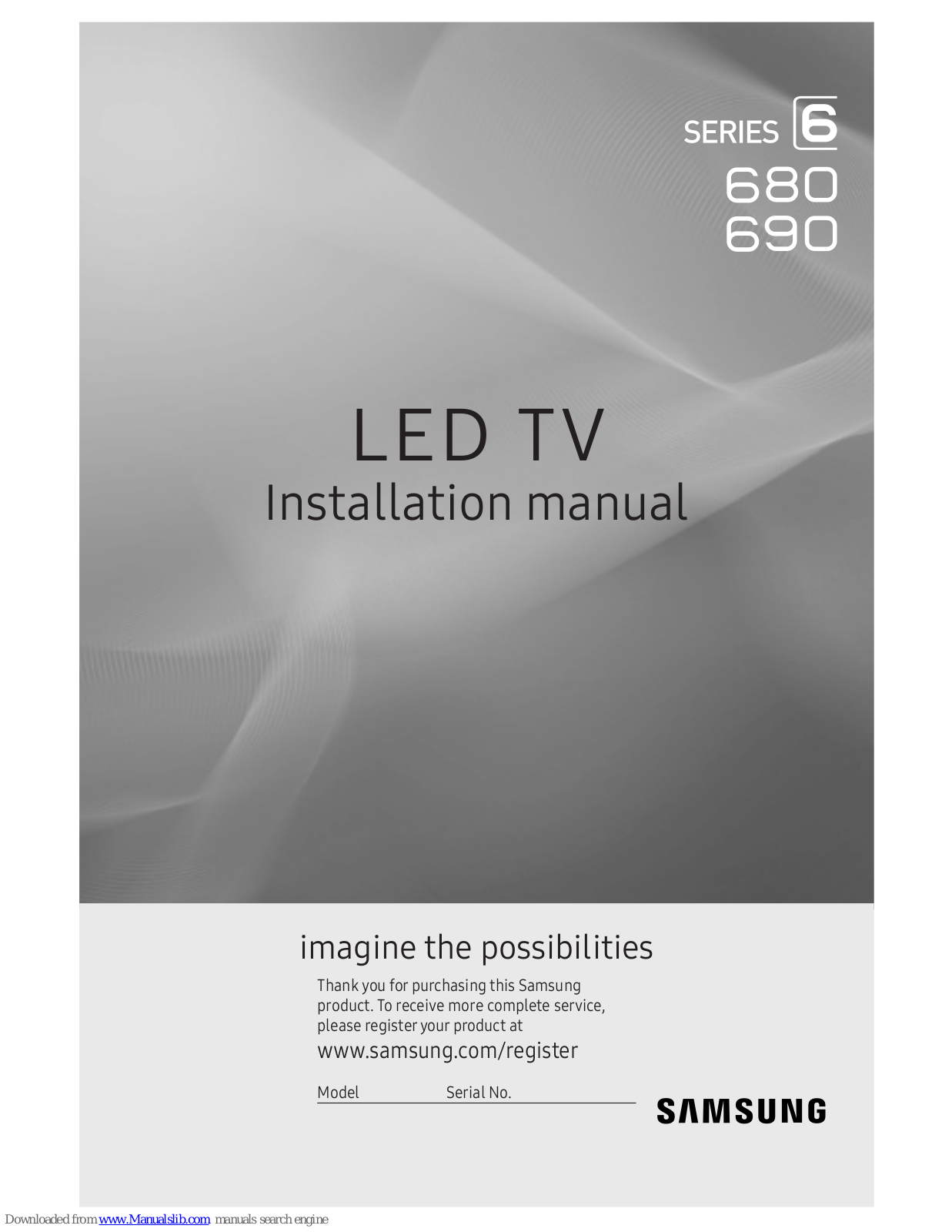 Samsung 680, 690 Installation Manual