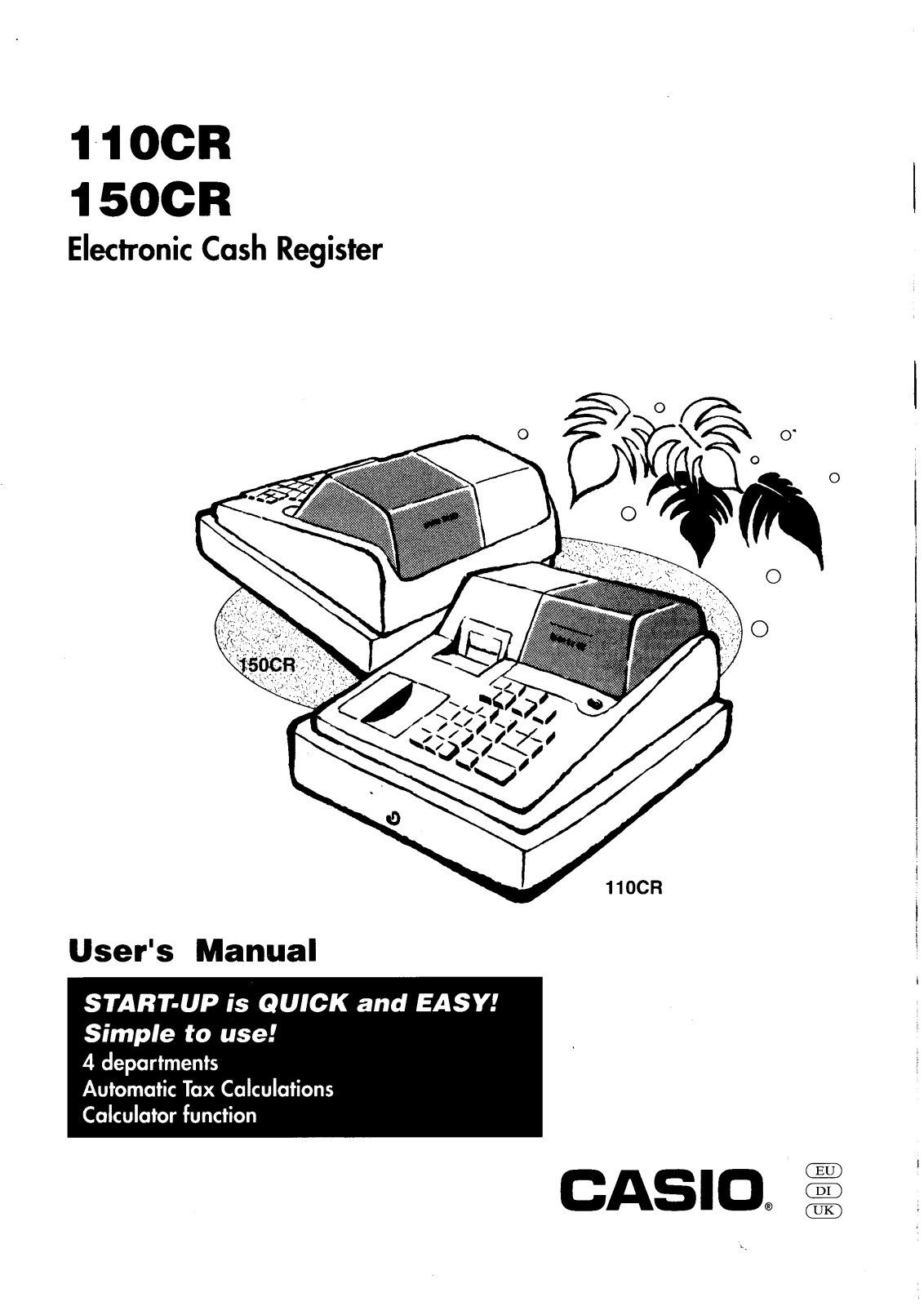 CASIO 110CR, 150CR User Manual