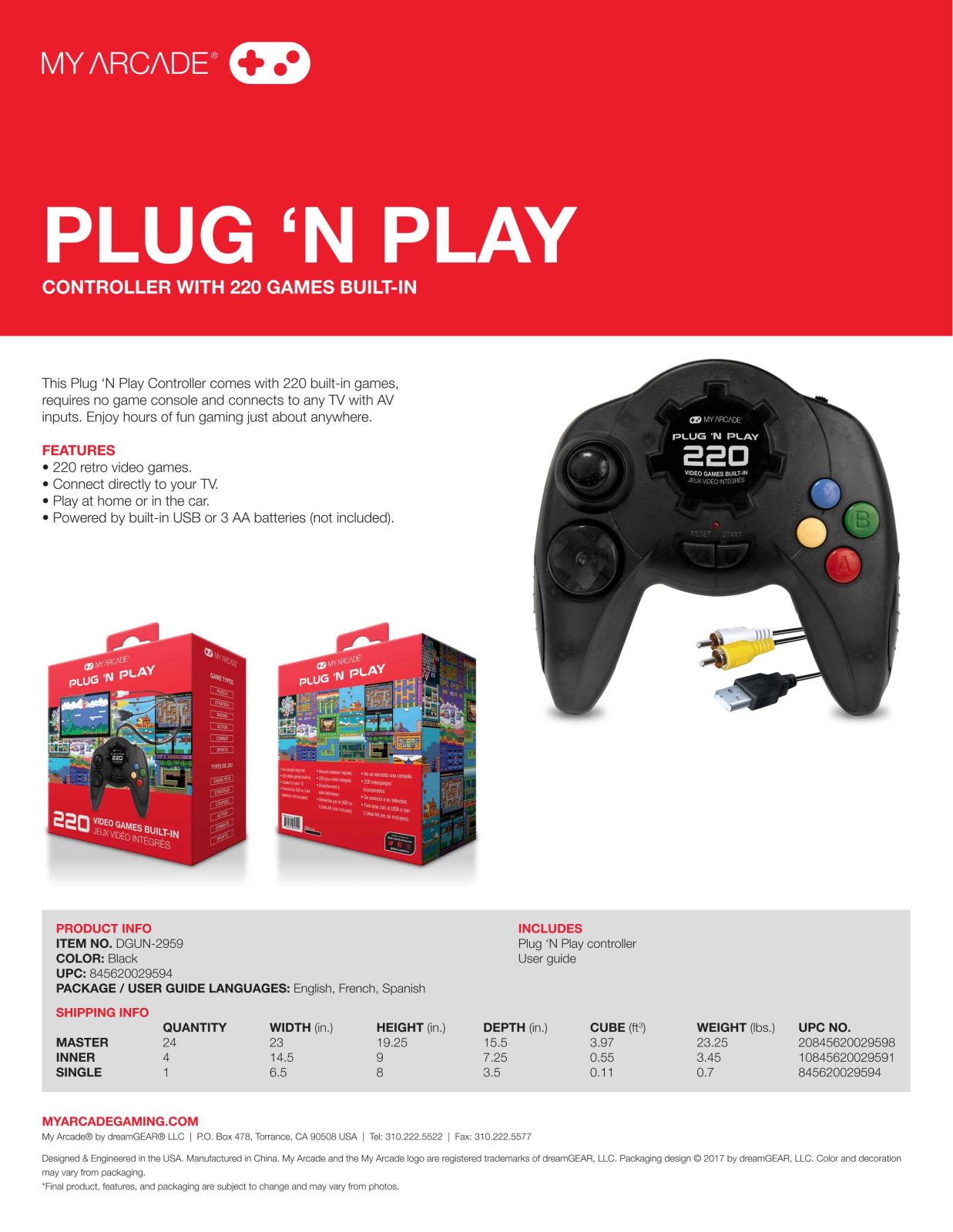 My Arcade KAIU1022 Specifications - ManualMachine.com