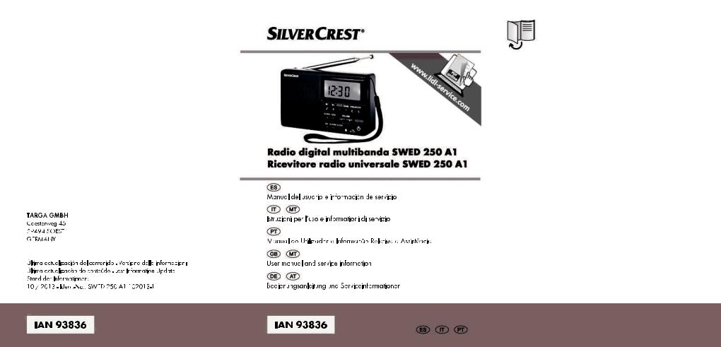 Silvercrest SWED 250 A1 User Manual